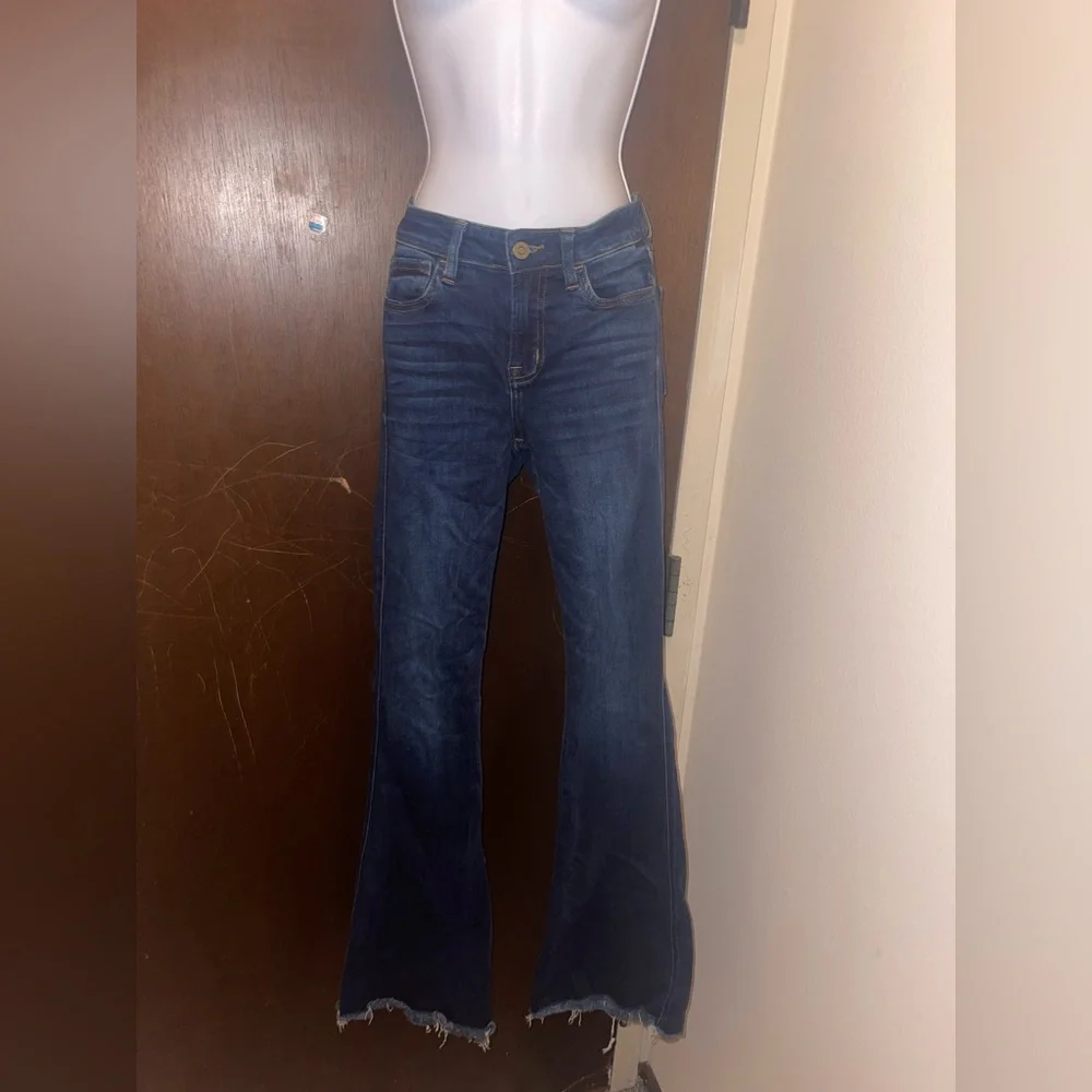 Flying Monkey - Dark Blue Flare Jeans - Picture 1 of 7